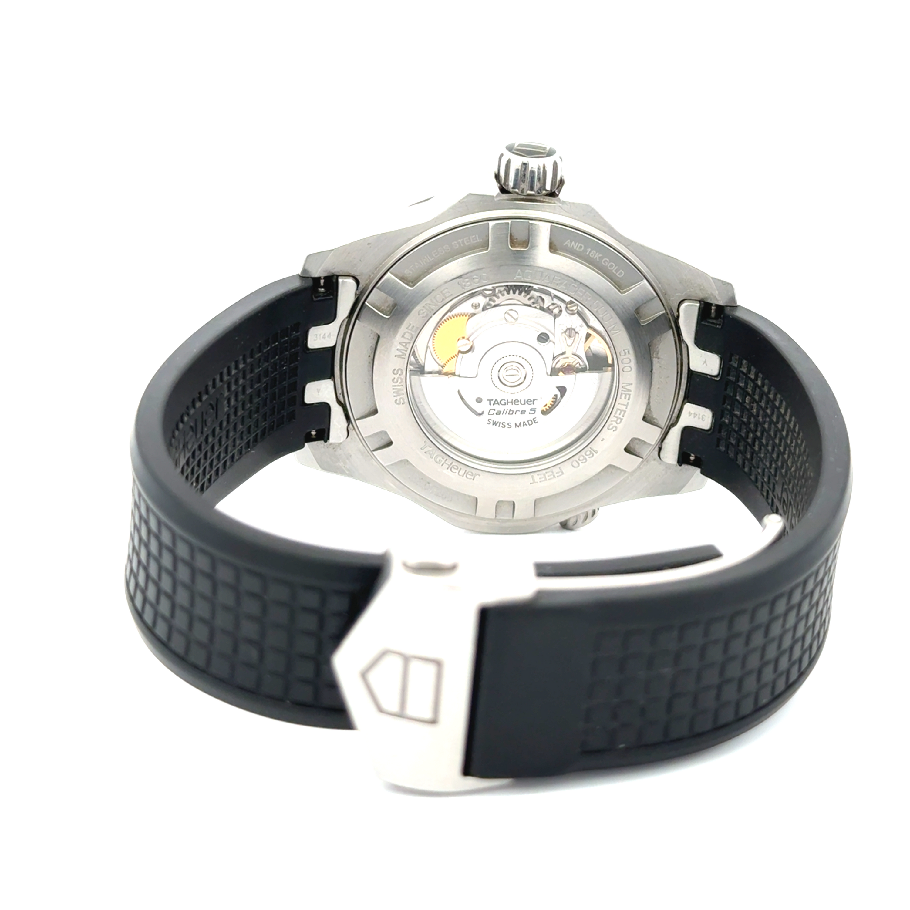 Pre-Owned TAG Heuer Aquaracer Calibre 5 Two-Tone Steel & Gold 500M