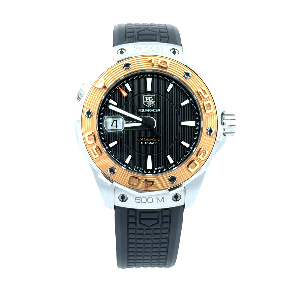Pre-Owned TAG Heuer Aquaracer Calibre 5 Two-Tone Steel & Gold 500M