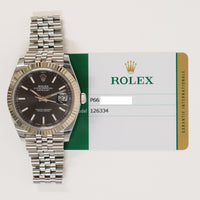 Datejust 41mm Steel and White Gold 126334