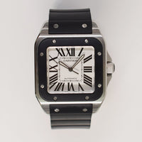 Santos 100 Large 41.3mm x 51mm Stainless Steel selfwinding W20121U2