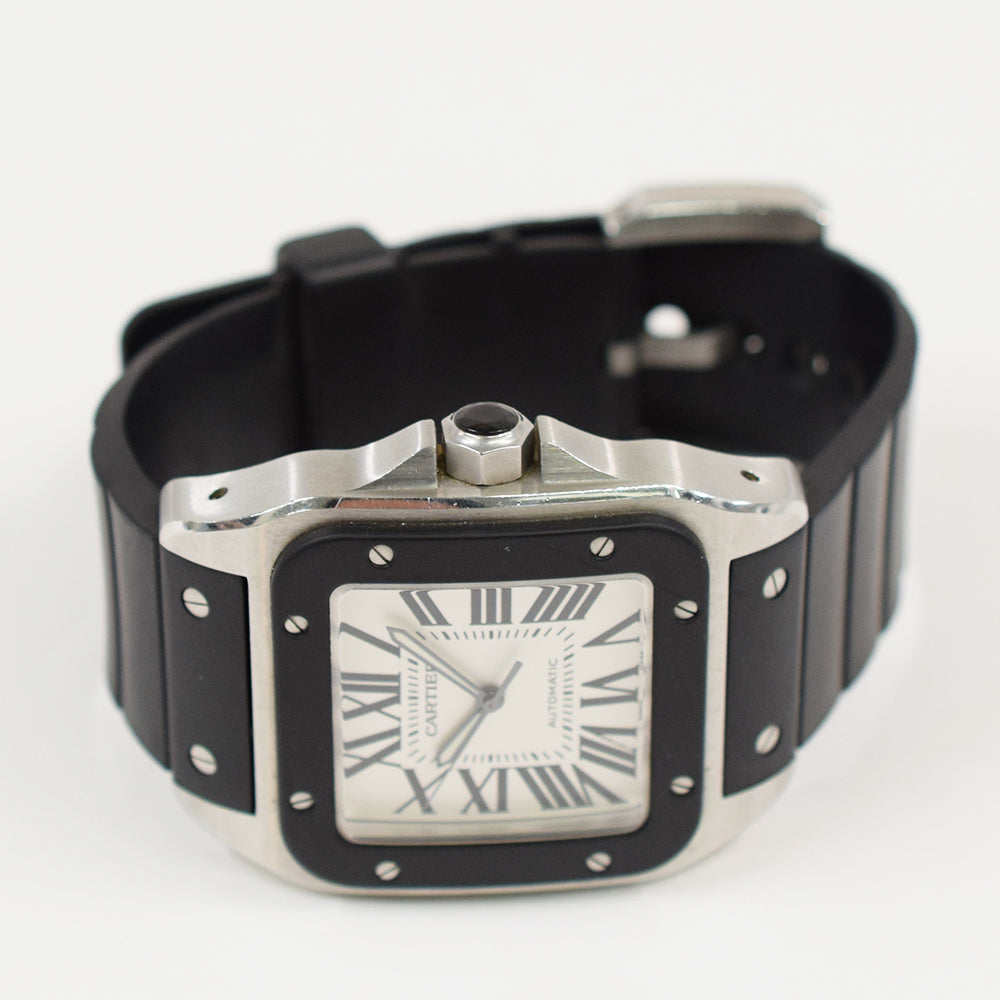 Santos 100 Large 41.3mm x 51mm Stainless Steel selfwinding W20121U2