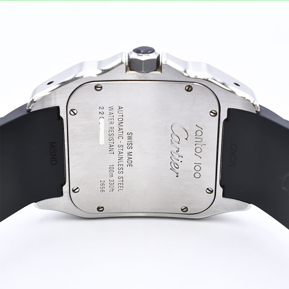 Santos 100 Large 41.3mm x 51mm Stainless Steel selfwinding W20121U2