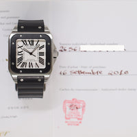 Santos 100 Large 41.3mm x 51mm Stainless Steel selfwinding W20121U2