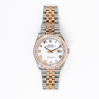 Datejust 36mm Diamond Bezel Steel and Rose Gold 126281RBR