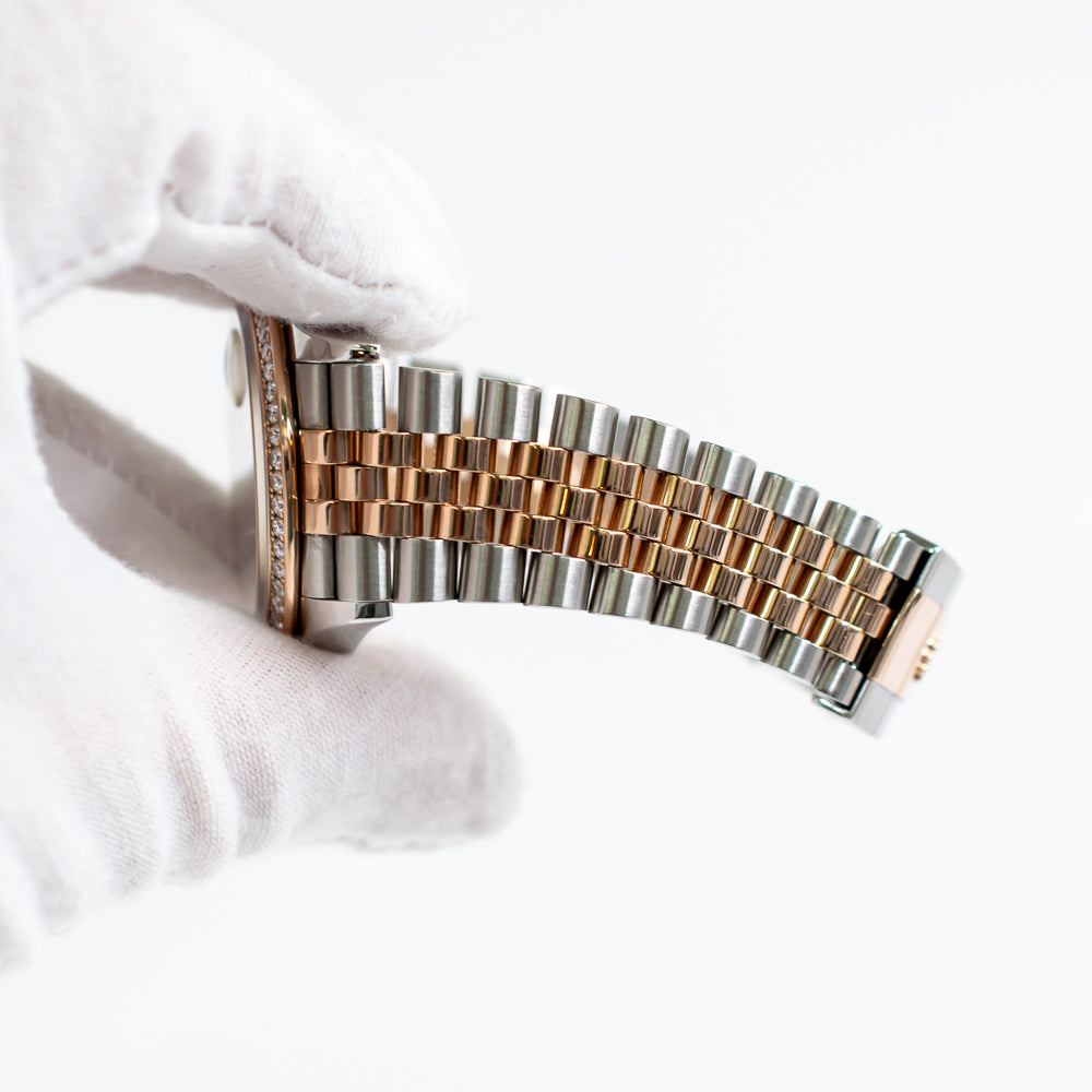 Datejust 36mm Diamond Bezel Steel and Rose Gold 126281RBR