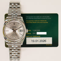 Datejust 36mm Domed Bezel Steel 126200