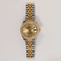 Lady Datejust 28mm Diamond Bezel - Steel and Yellow Gold 279383RBR