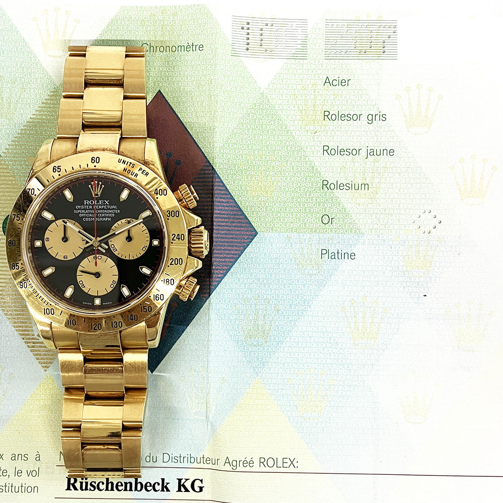 Daytona Yellow Gold  116528