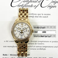 Annual Calendar Moon Phases 39mm Yellow Gold, Yellow Gold Bracelet 5146/1J-001