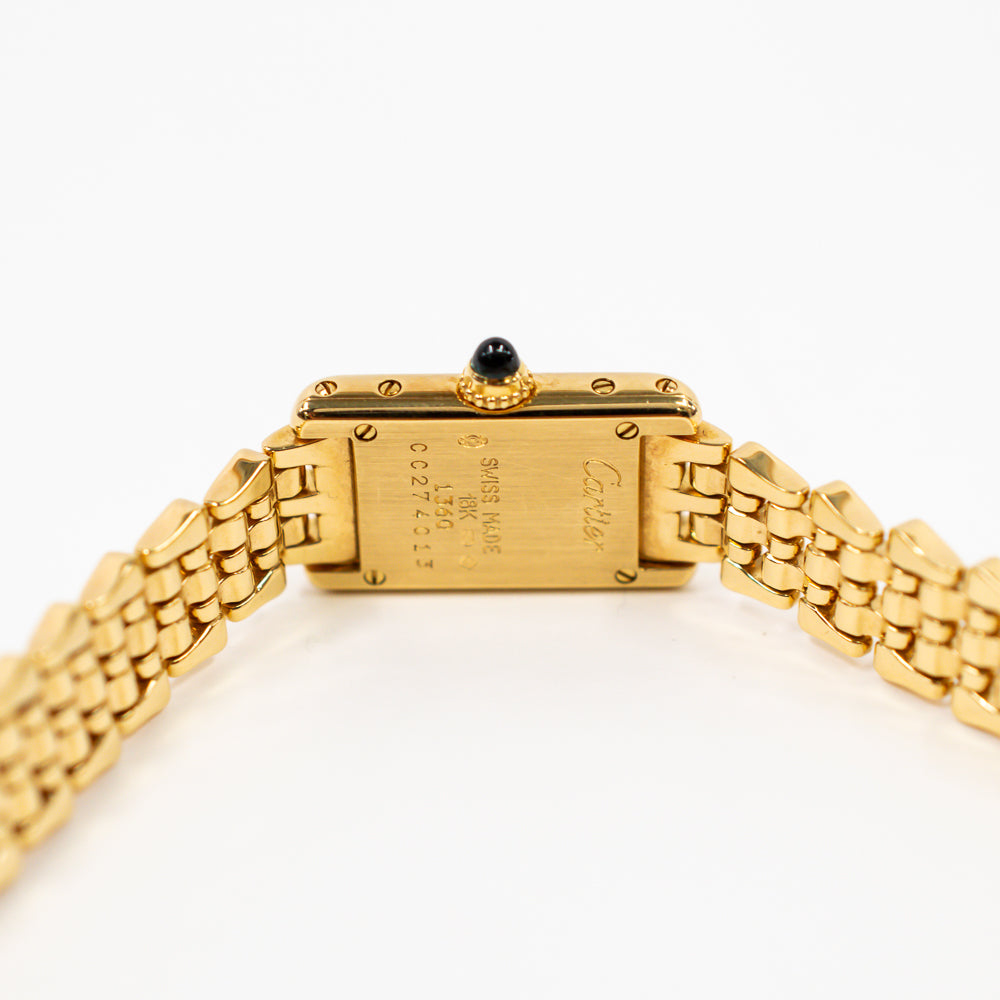 Tank Louis Mini 24mm x 16.5mm Yellow Gold W15006K3