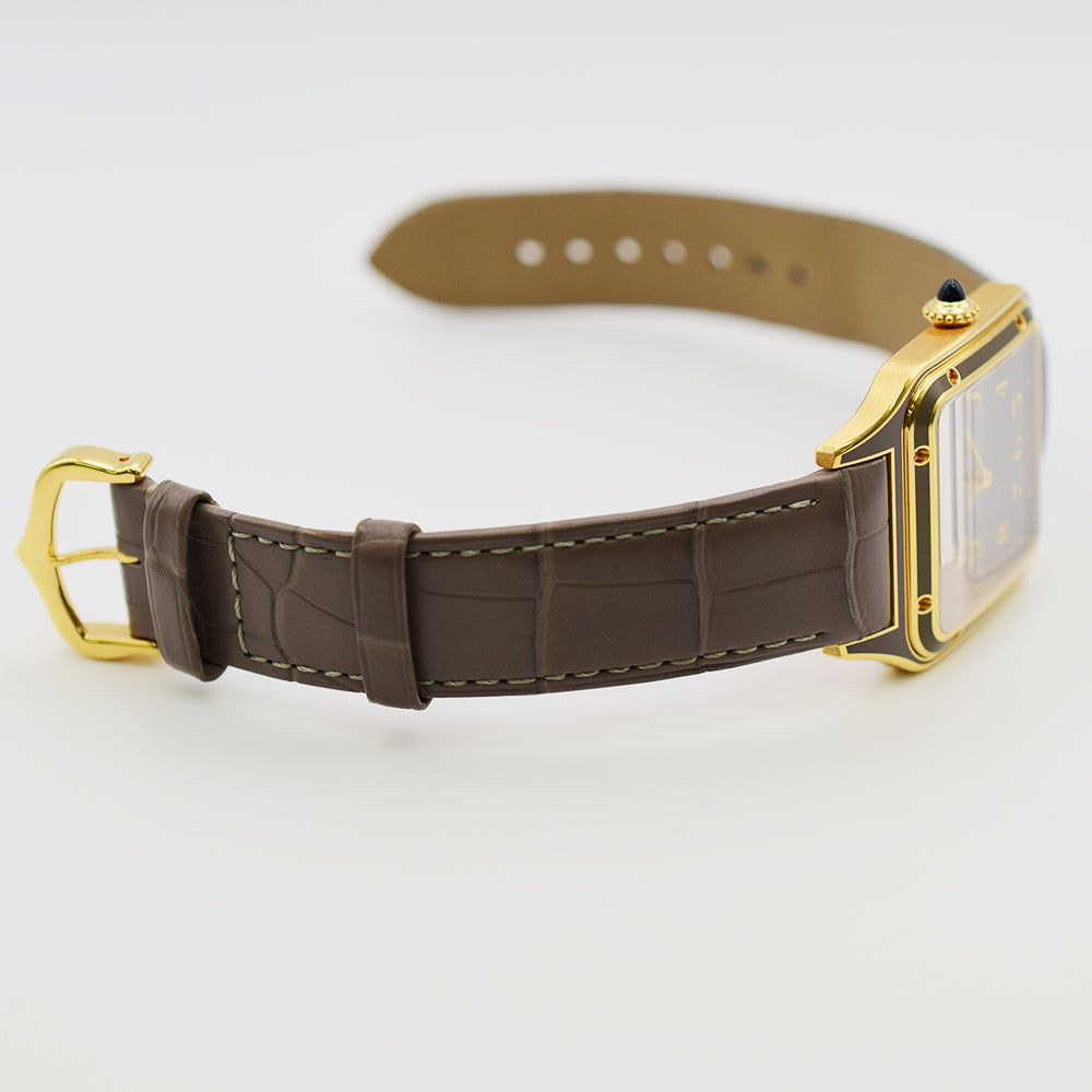 Santos-Dumont Large Manual Winding - Yellow Gold - 43.5mm x 31.4mm  WGSA0097