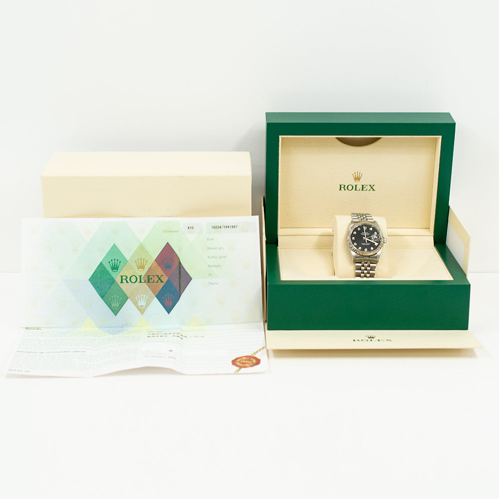 Datejust 36mm Steel and White Gold 16234G