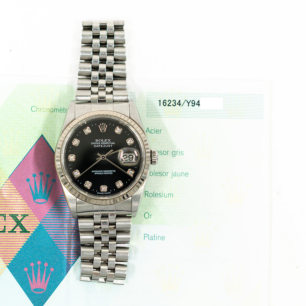 Datejust 36mm Steel and White Gold 16234G