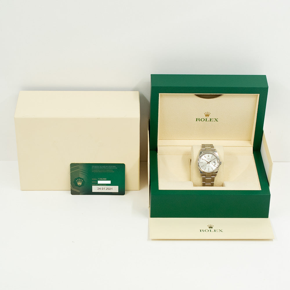 Datejust 36mm Domed Bezel Steel 126200