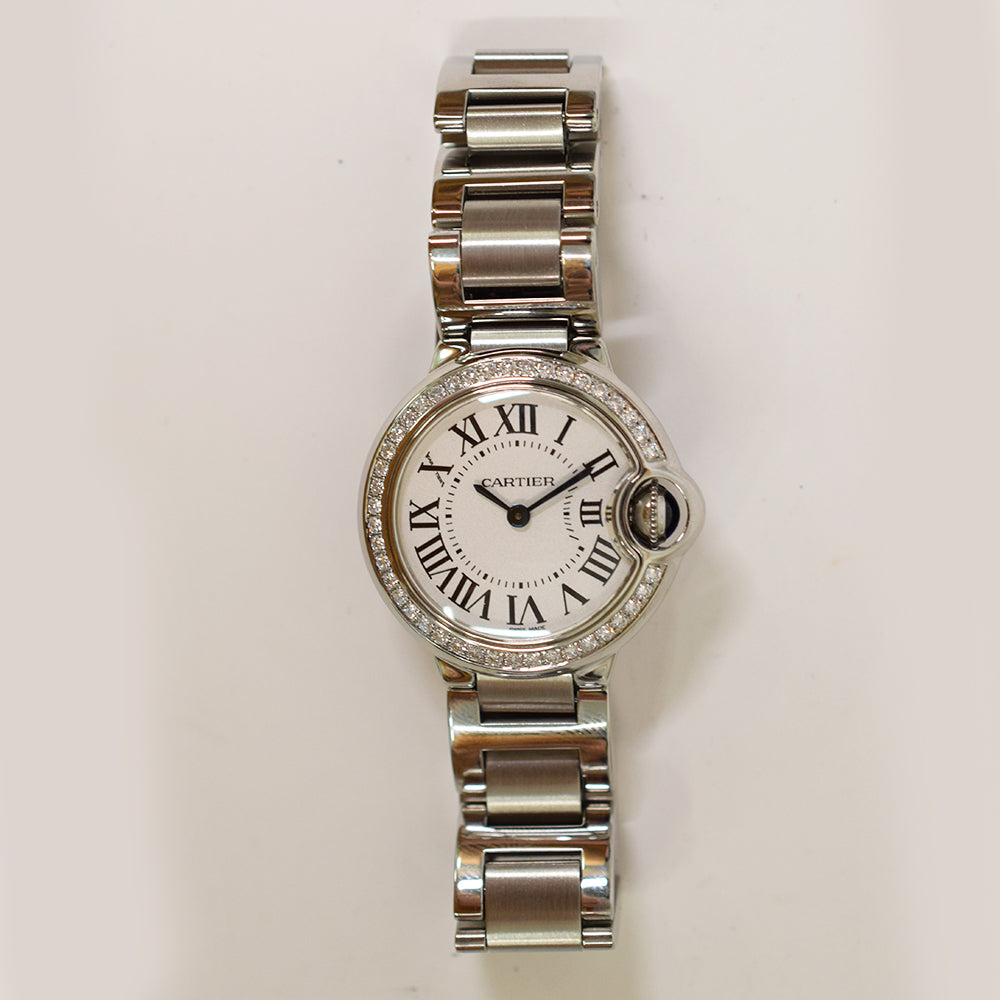 Ballon Bleu Small 28mm Diamond Bezel Steel W4BB0015