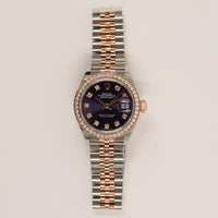 Datejust 28mm Diamond Bezel Steel and Rose Gold 279381RBR