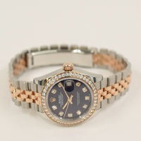 Datejust 28mm Diamond Bezel Steel and Rose Gold 279381RBR