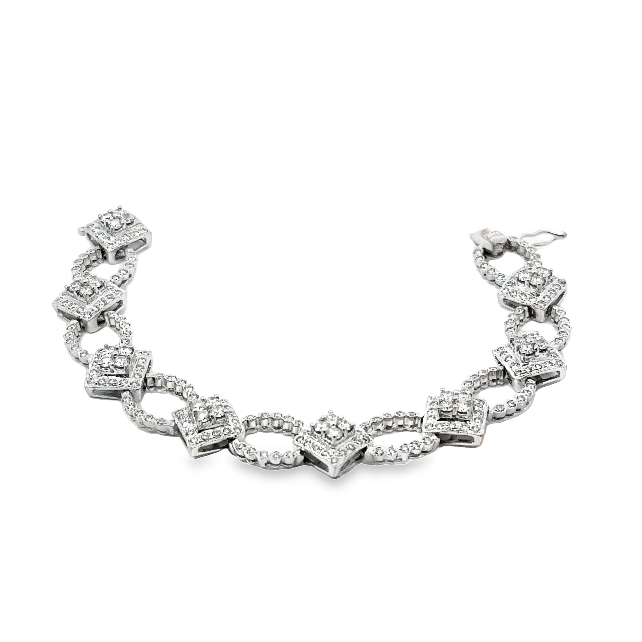 -E- 14kt wg Diamond Bracelet