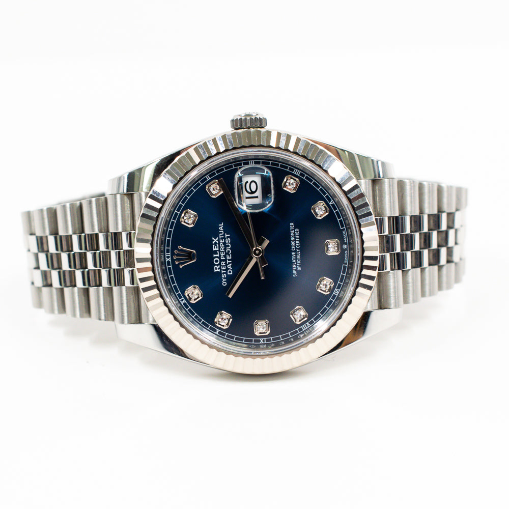 Datejust 41mm Steel and White Gold 126334G