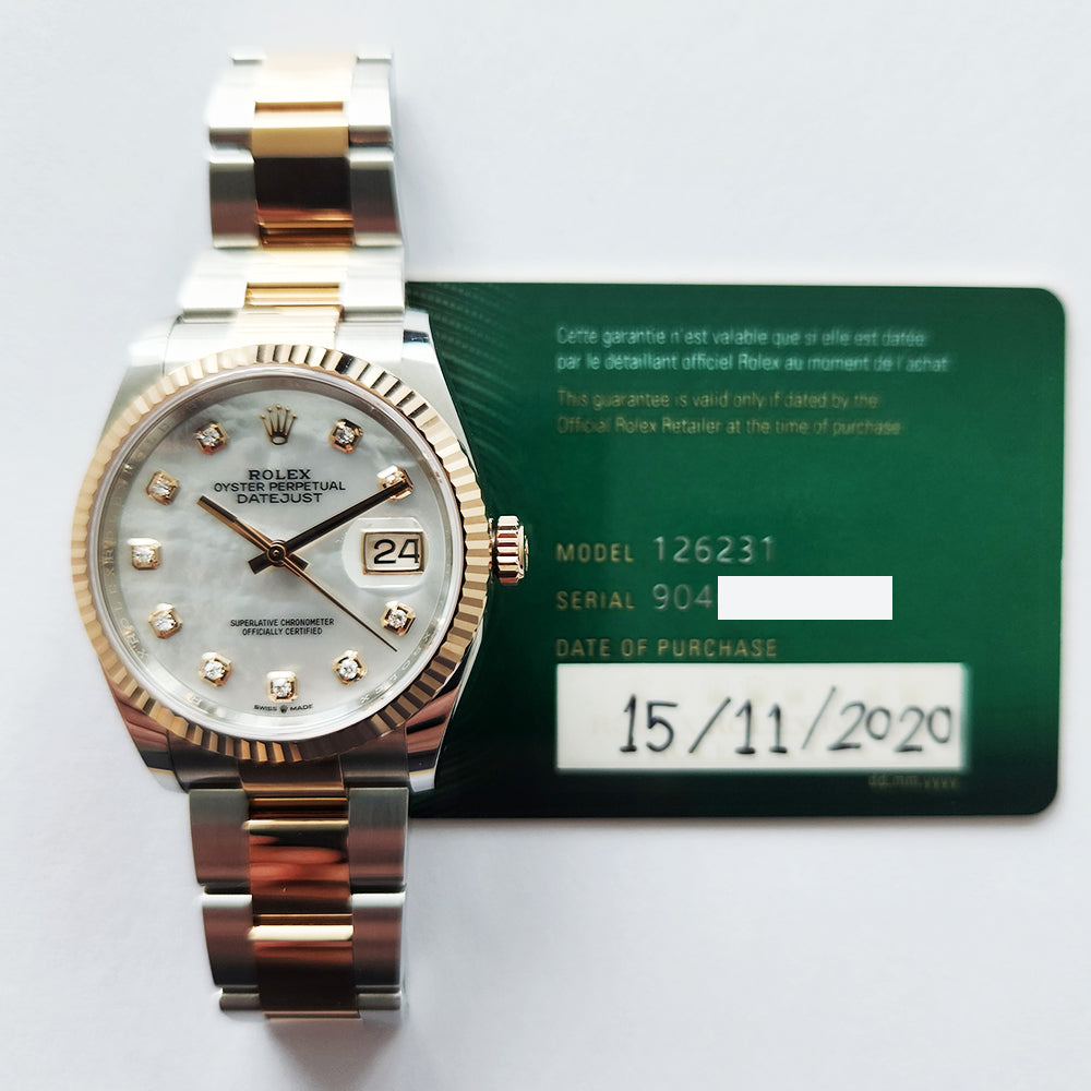 Datejust 36mm Steel and Rose Gold 126231