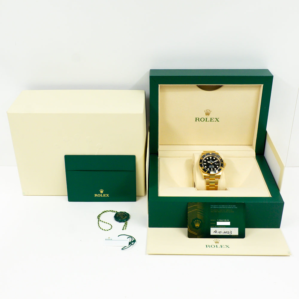 Submariner Date 41mm Black Bezel Yellow Gold 126618LN