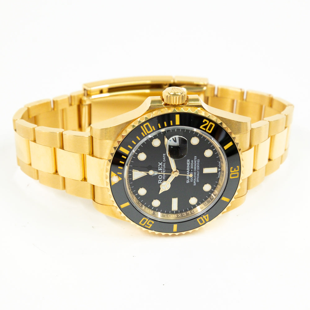 Submariner Date 41mm Black Bezel Yellow Gold 126618LN