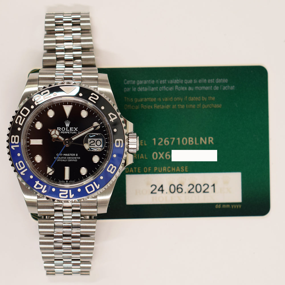 GMT-Master II "Batman" Steel 126710BLNR