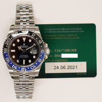 GMT-Master II "Batman" Steel 126710BLNR