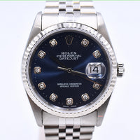 Datejust 36mm Steel and White Gold 16234G