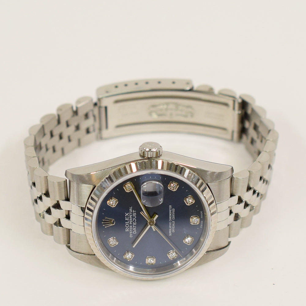 Datejust 36mm Steel and White Gold 16234G