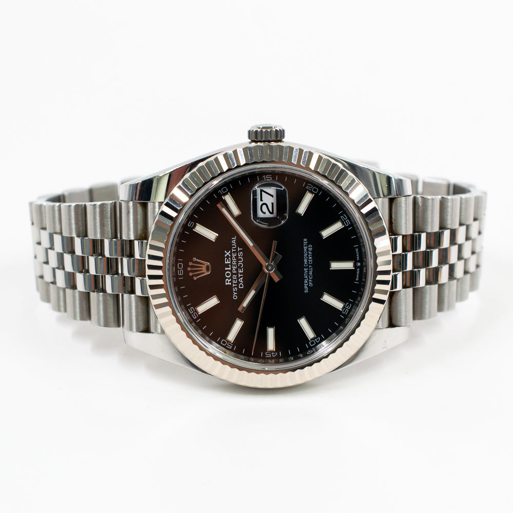 Datejust 41mm Steel and White Gold 126334