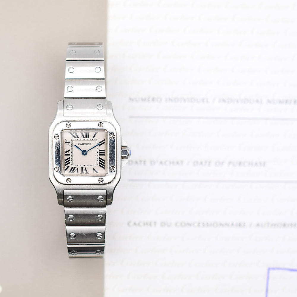 Santos Galbée Quartz - Steel - 24mm x 24mm W20056D6