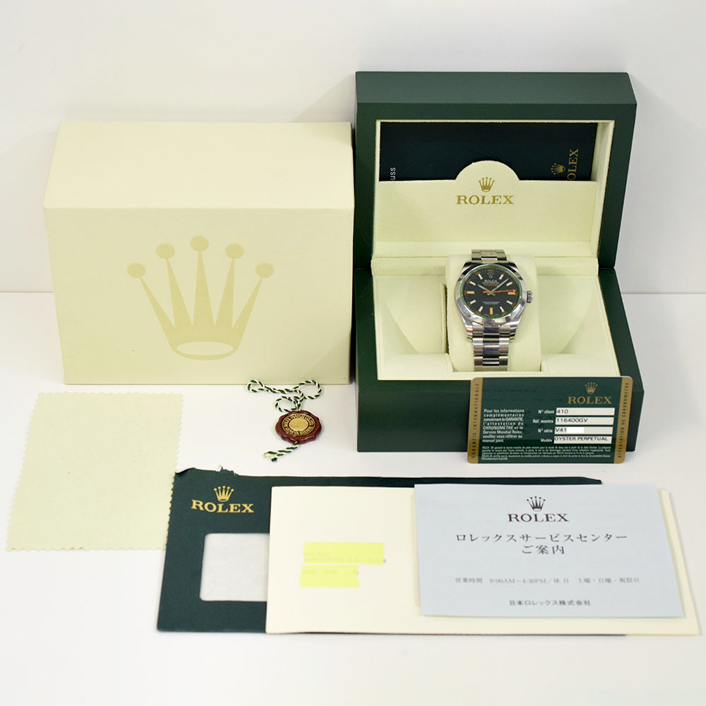 Milgauss Green Crystal 116400GV