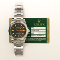 Milgauss Green Crystal 116400GV