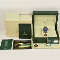 Submariner Date 40mm Blue Bezel Steel and Yellow Gold 16613