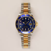 Submariner Date 40mm Blue Bezel Steel and Yellow Gold 16613