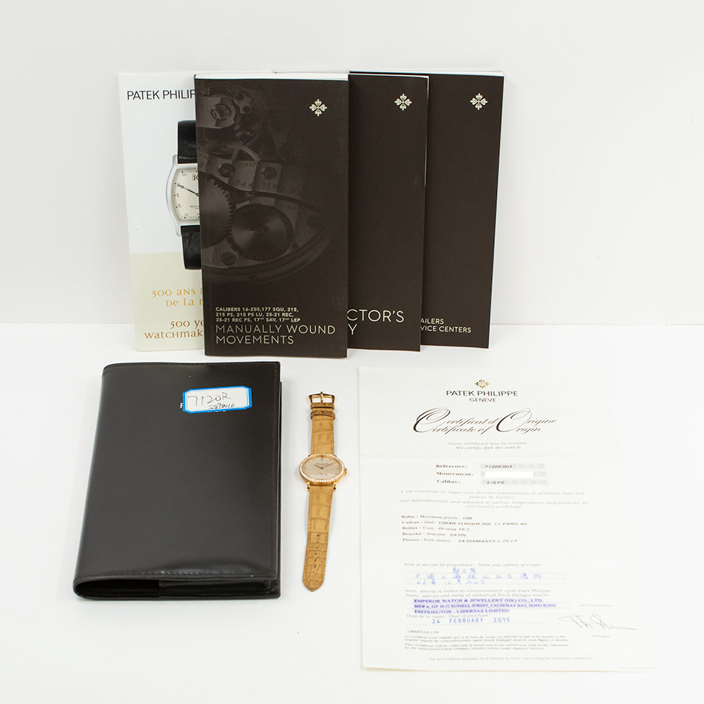 Calatrava 31mm Diamond Bezel Rose Gold 7120R-001