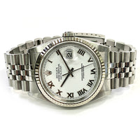 Datejust 36mm Steel and White Gold 16234
