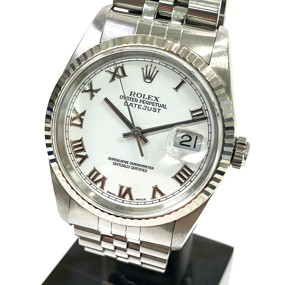 Datejust 36mm Steel and White Gold 16234