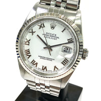 Datejust 36mm Steel and White Gold 16234