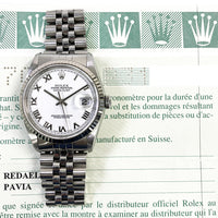 Datejust 36mm Steel and White Gold 16234