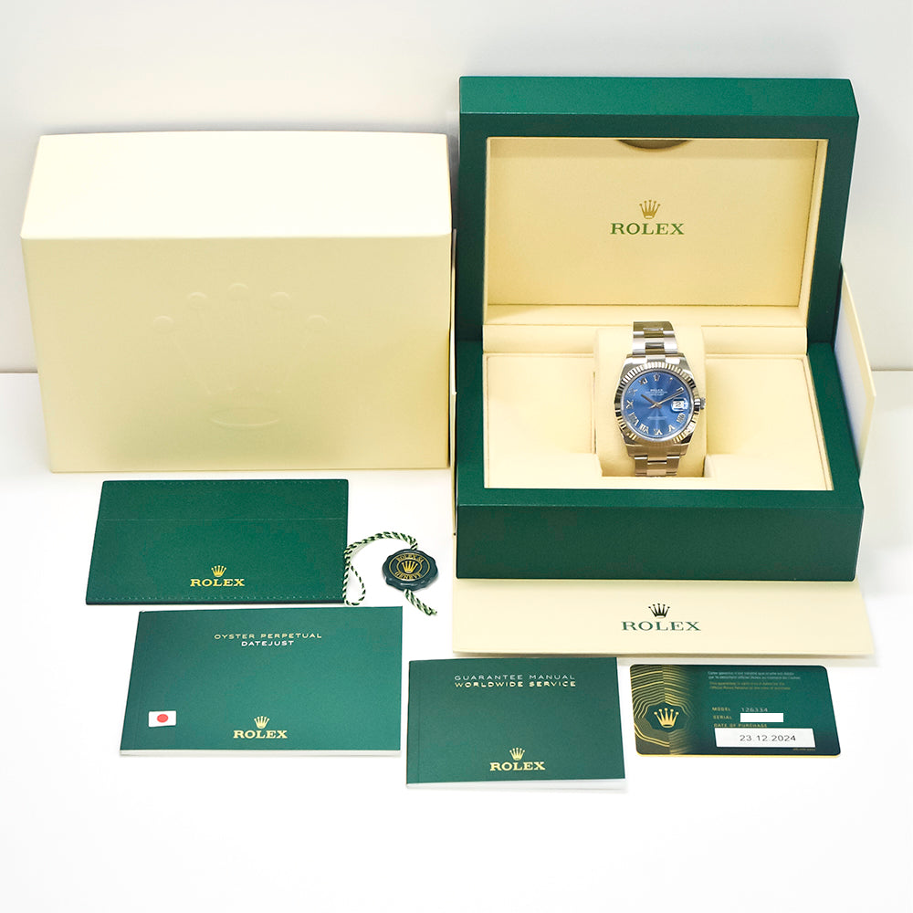 Datejust 41mm Steel and White Gold 126334