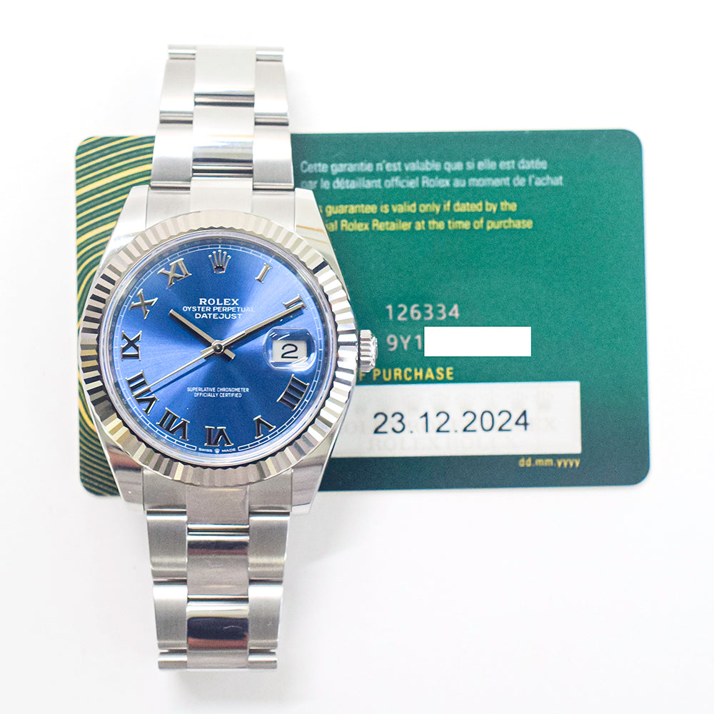 Datejust 41mm Steel and White Gold 126334