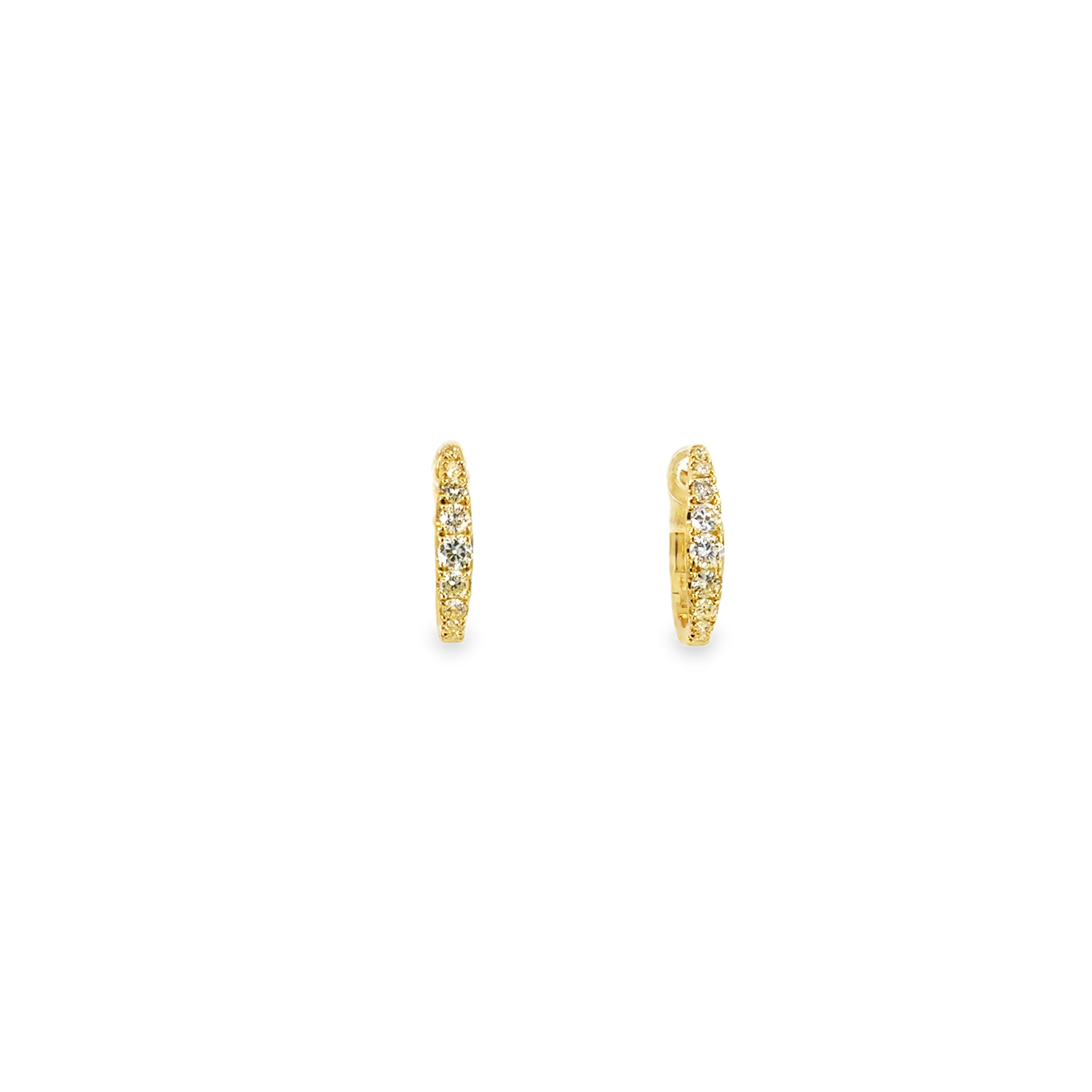 18kt yg Diamond Huggies
18=0.