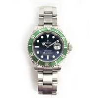 Submariner Date 40mm "Kermit" Steel 16610LV