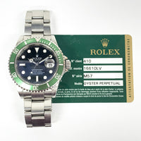 Submariner Date 40mm "Kermit" Steel 16610LV