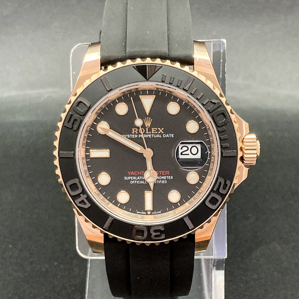 Yacht-Master 40mm Rose Gold on Strap 126655