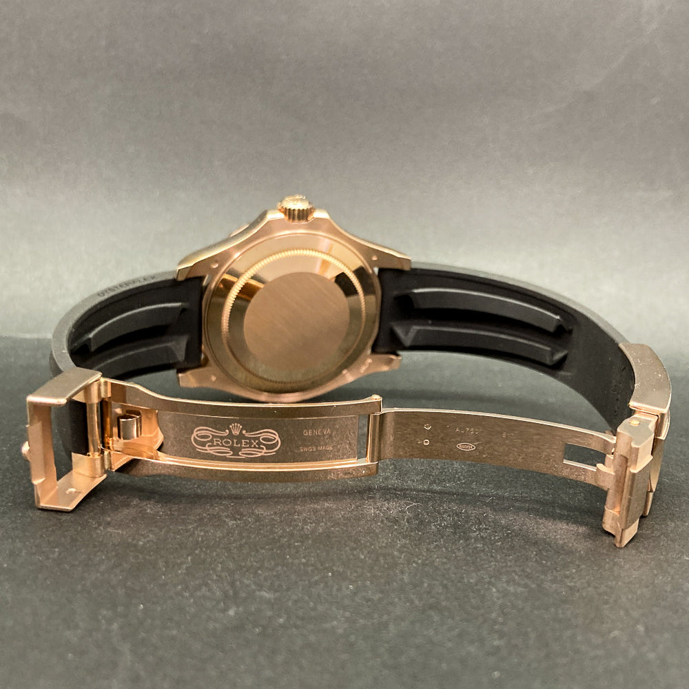 Yacht-Master 40mm Rose Gold on Strap 126655