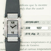 Twenty~4 Quartz 25mm x 30mm Diamond Bezel/Case Pave Diamond Dial White Gold 4910G-001