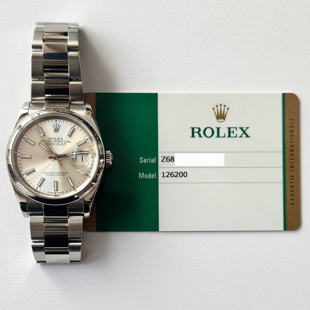 Datejust 36mm Domed Bezel Steel 126200